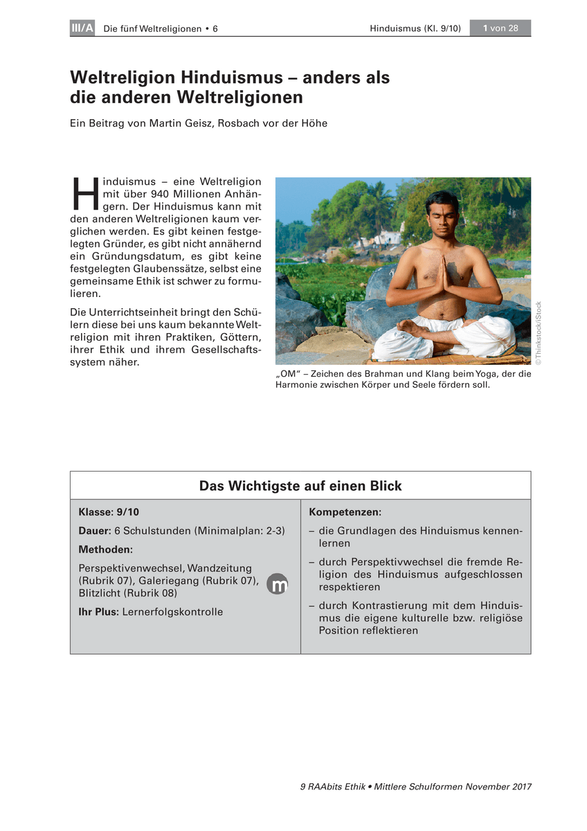 Weltreligion Hinduismus