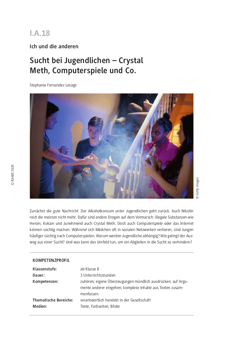 Sucht bei Jugendlichen -