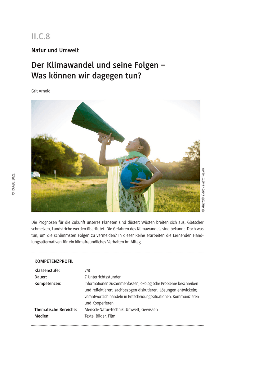 Der Klimawandel und seine Folgen