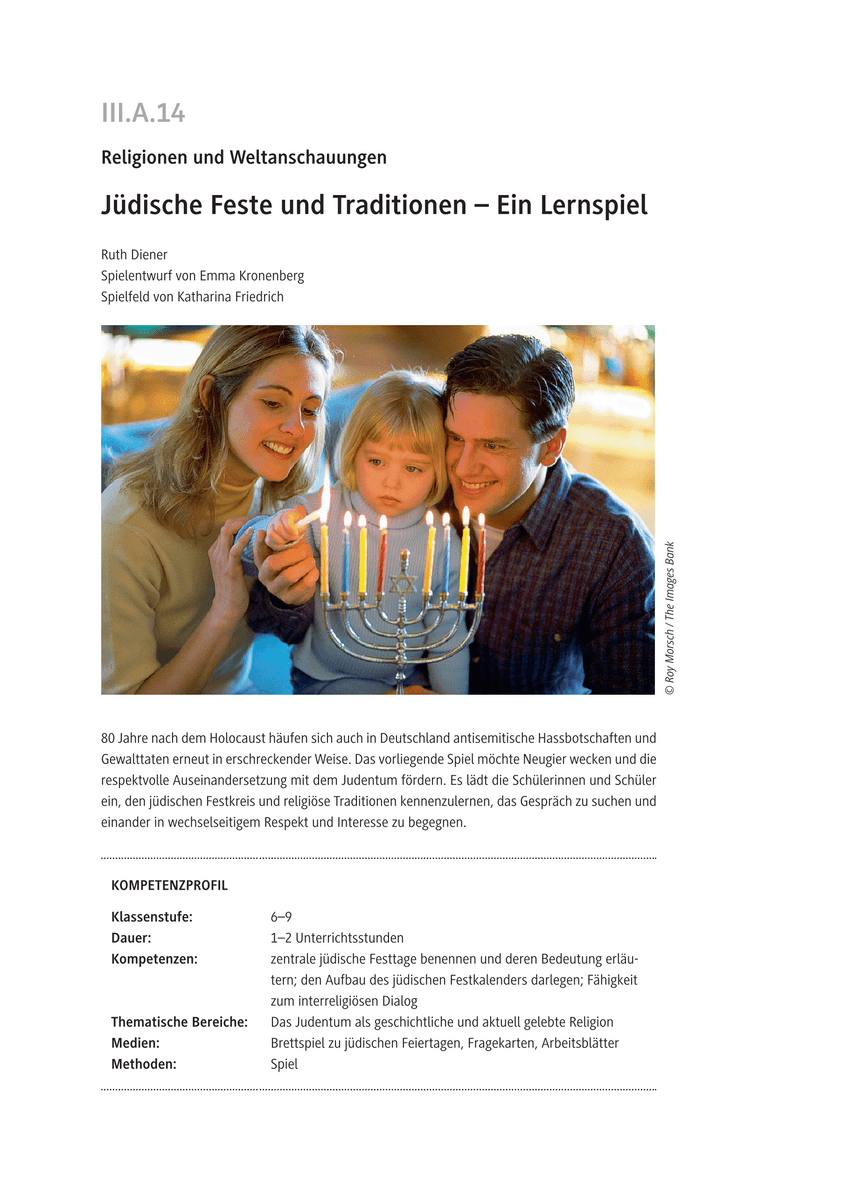 Jüdische Feste und Traditionen