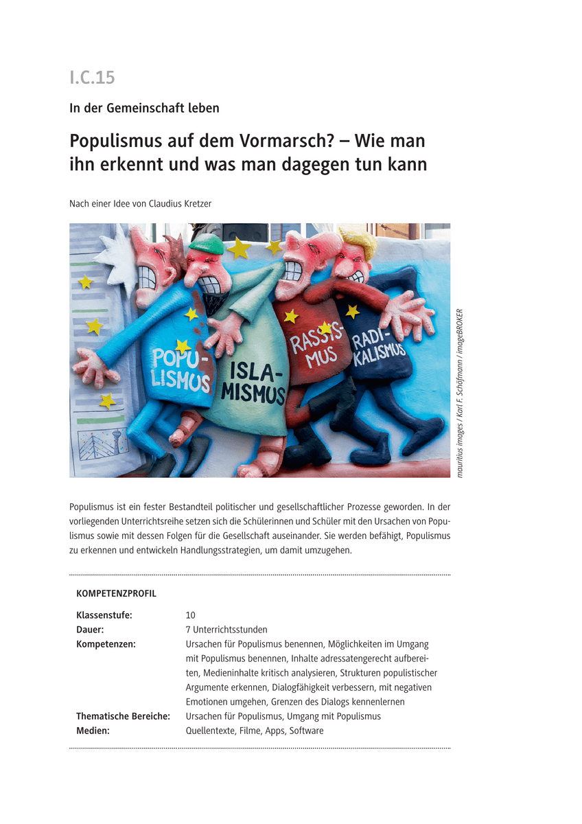 Populismus auf dem Vormarsch?