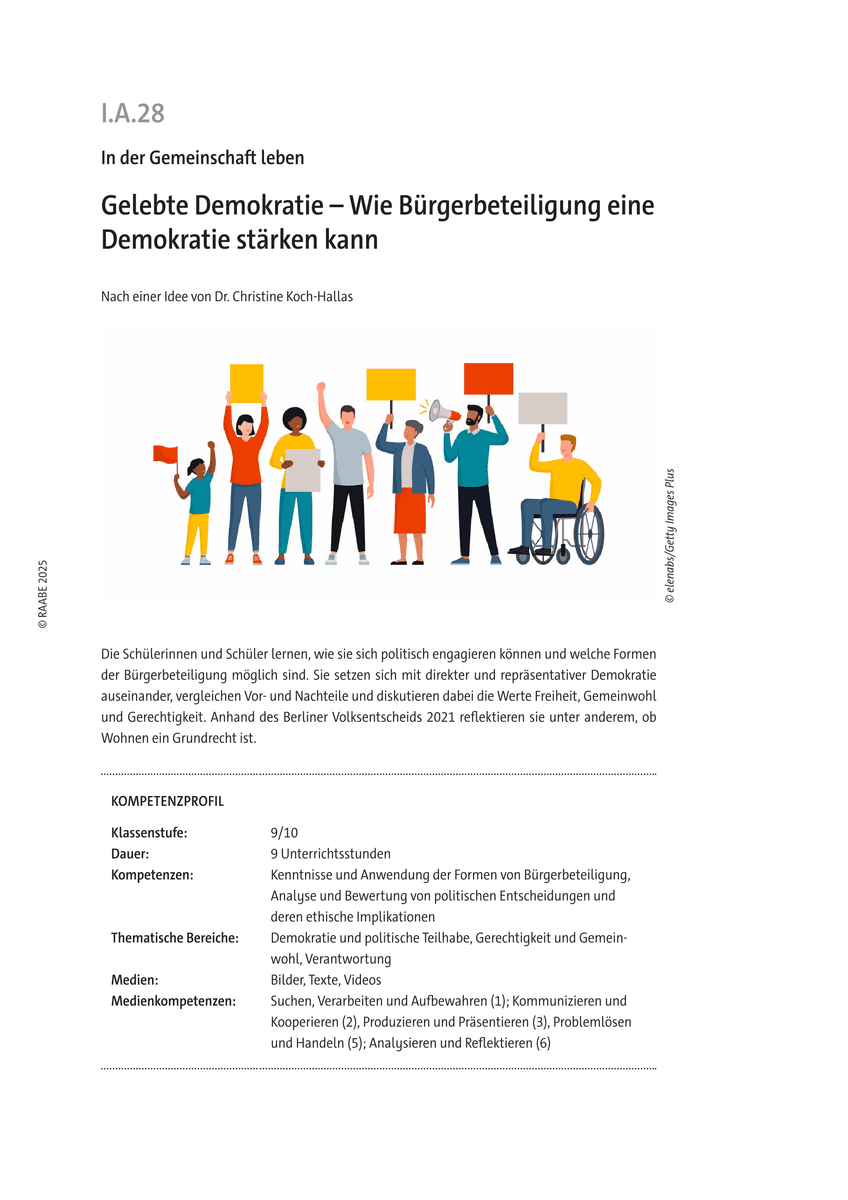 Gelebte Demokratie