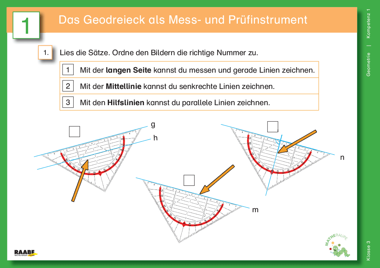Differenzierte Übungskartei: Geometrie (Klasse 3)