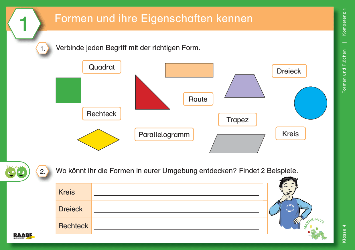 Differenzierte Übungskartei: Formen und Flächen