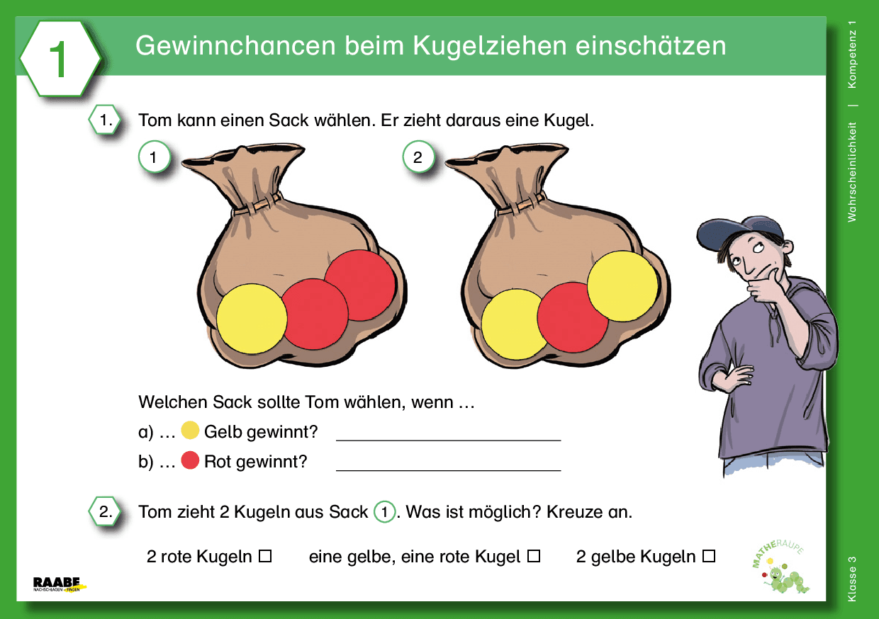 Differenzierte Übungskartei: Wahrscheinlichkeit (Klasse 3)