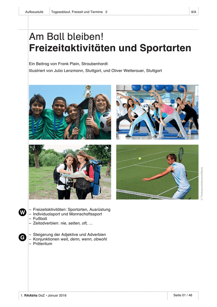 Am Ball bleiben!