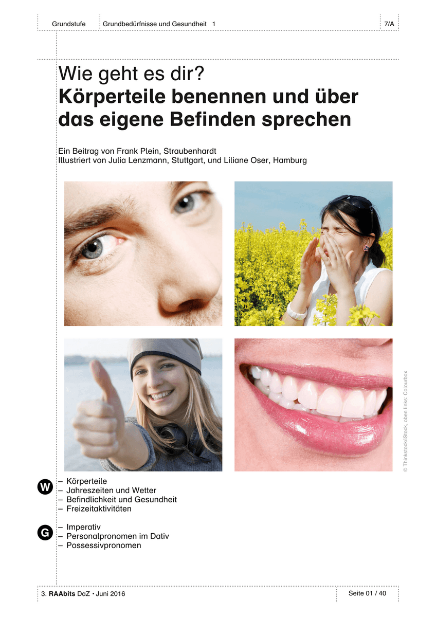 Wie geht es dir?