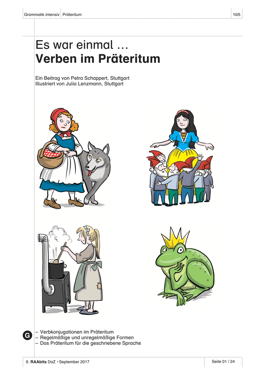 Verben im Präteritum