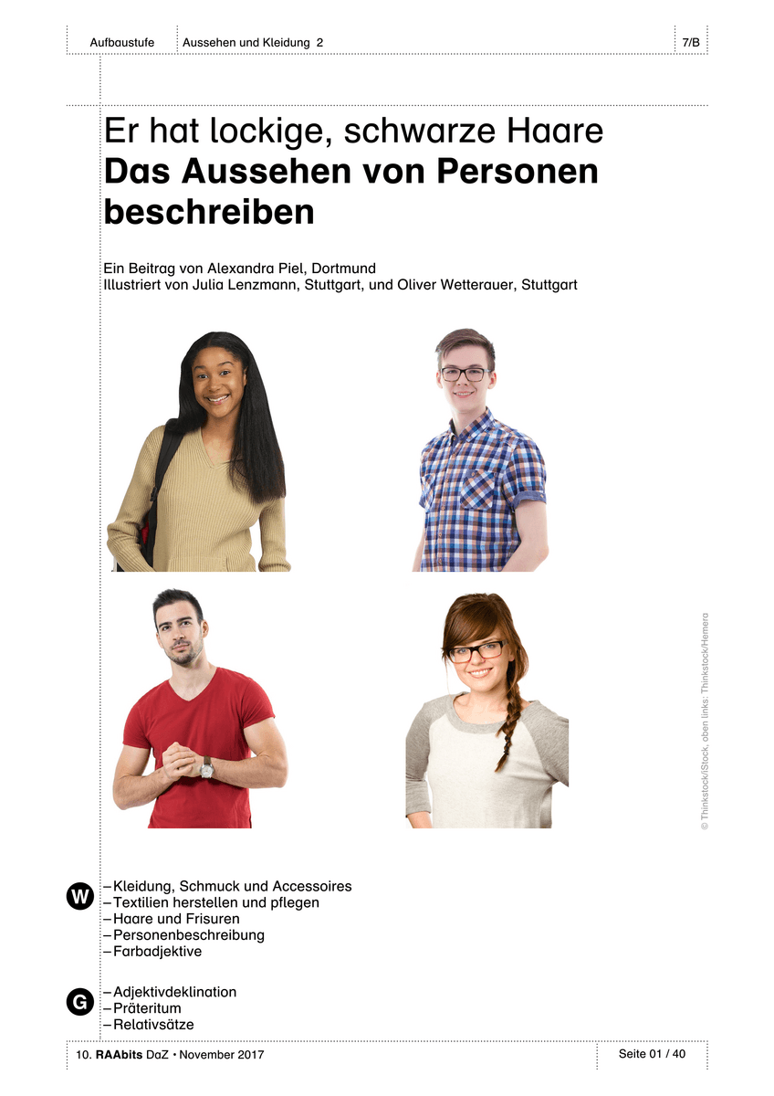 Er hat lockige, schwarze Haare