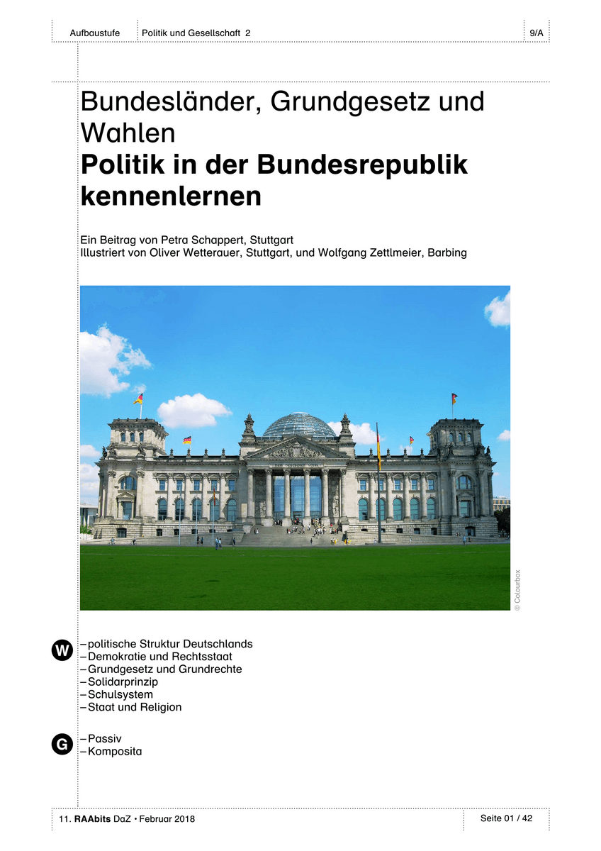 Bundesländer, Grundgesetz und Wahlen