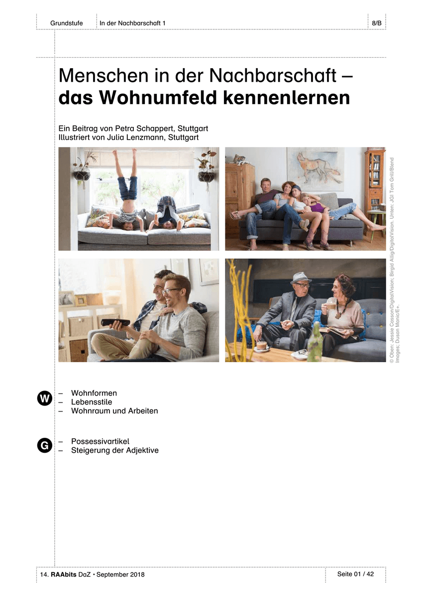 Menschen in der Nachbarschaft