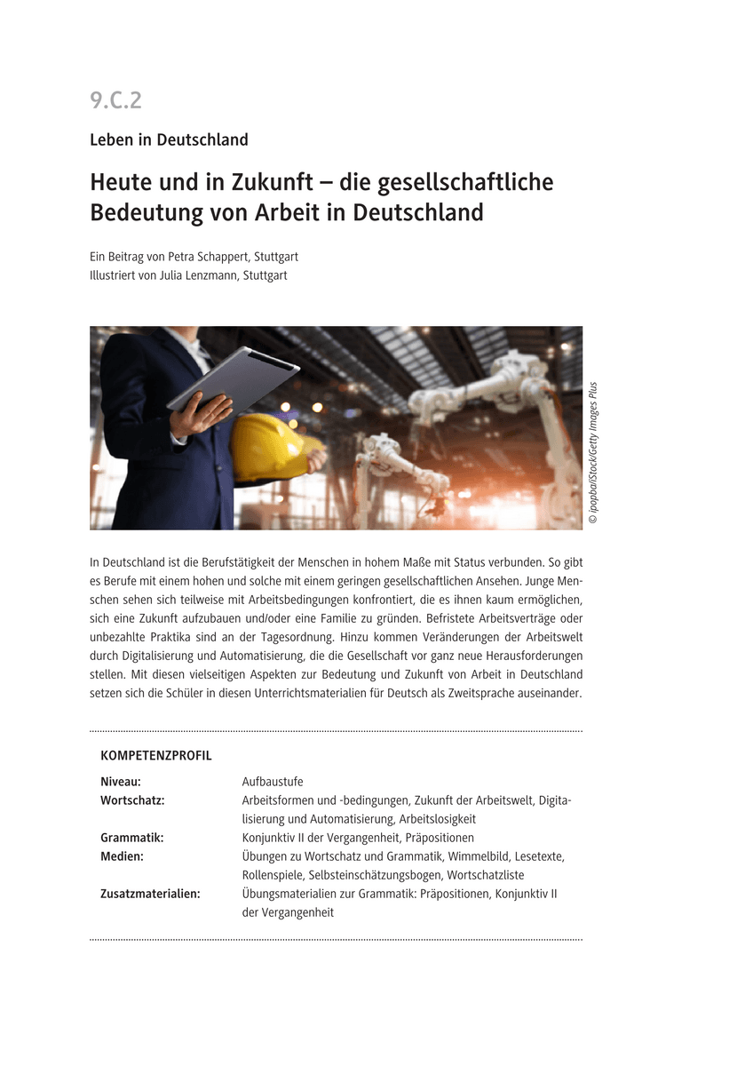 Heute und in Zukunft