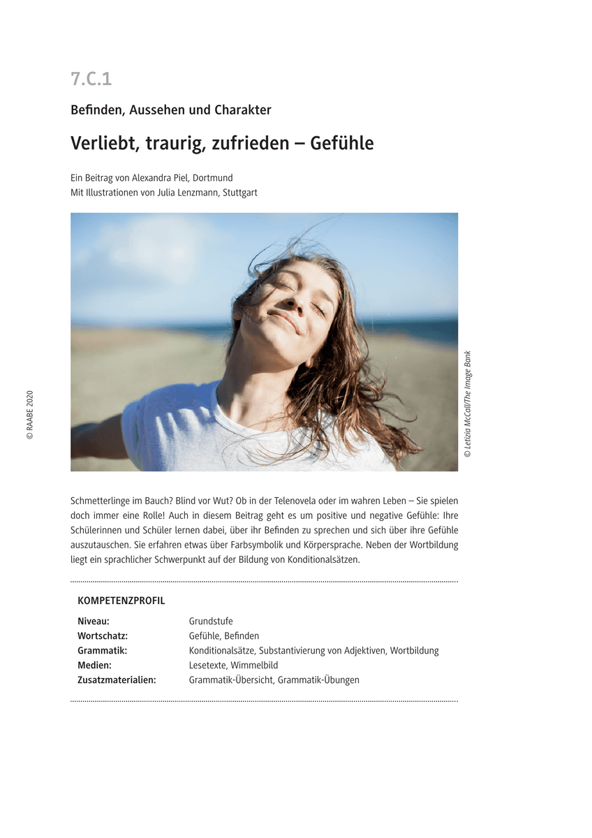 Verliebt, traurig, zufrieden