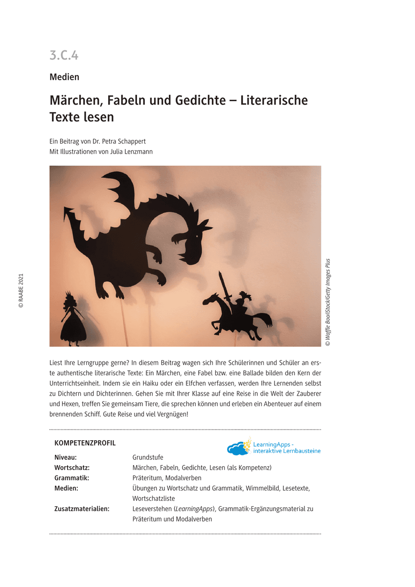 Märchen, Fabeln und Gedichte