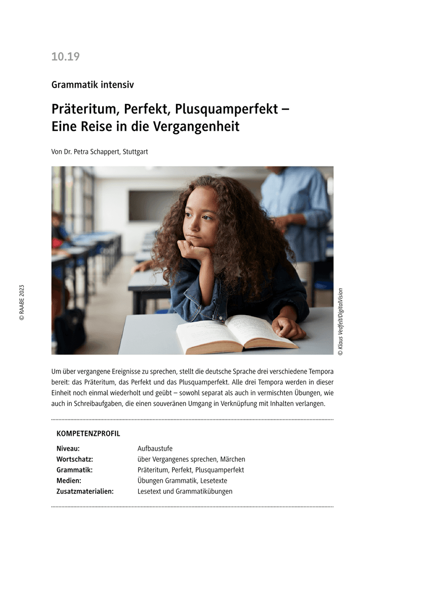 Präteritum, Perfekt, Plusquamperfekt