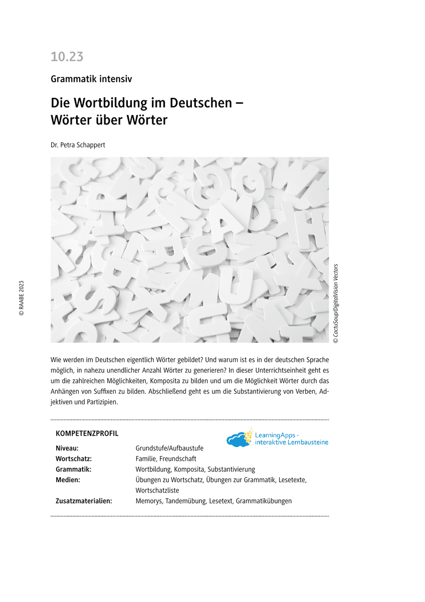 Die Wortbildung im Deutschen