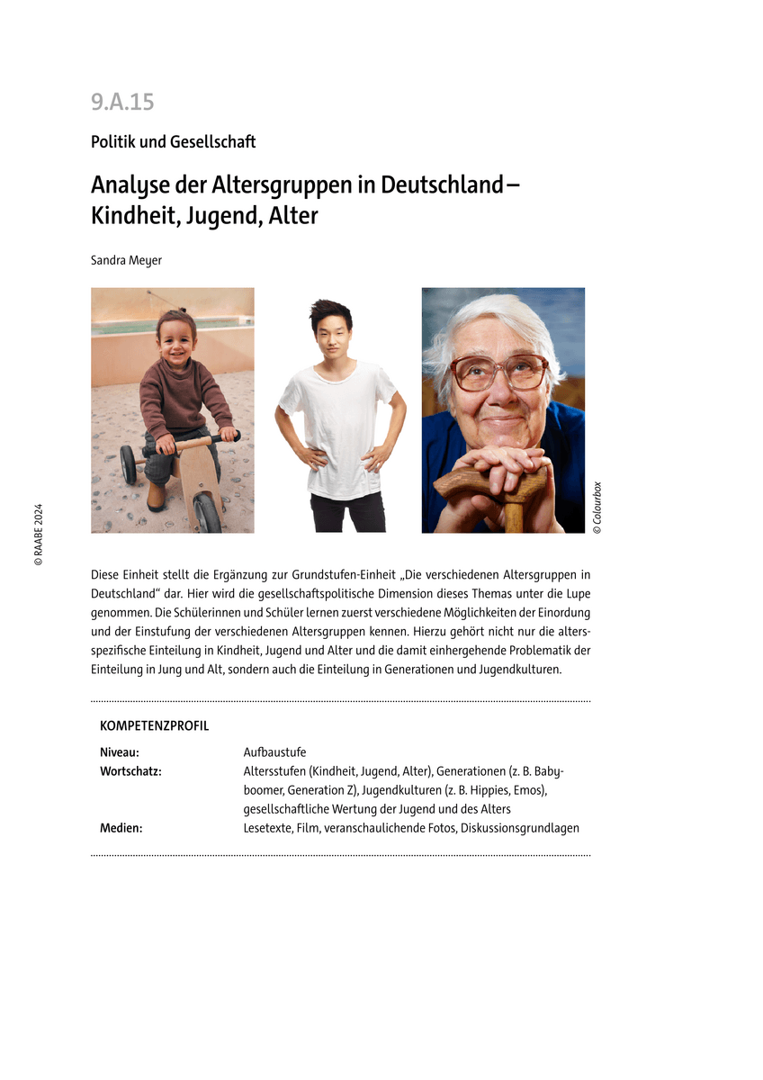 Analyse der Altersgruppen in Deutschland