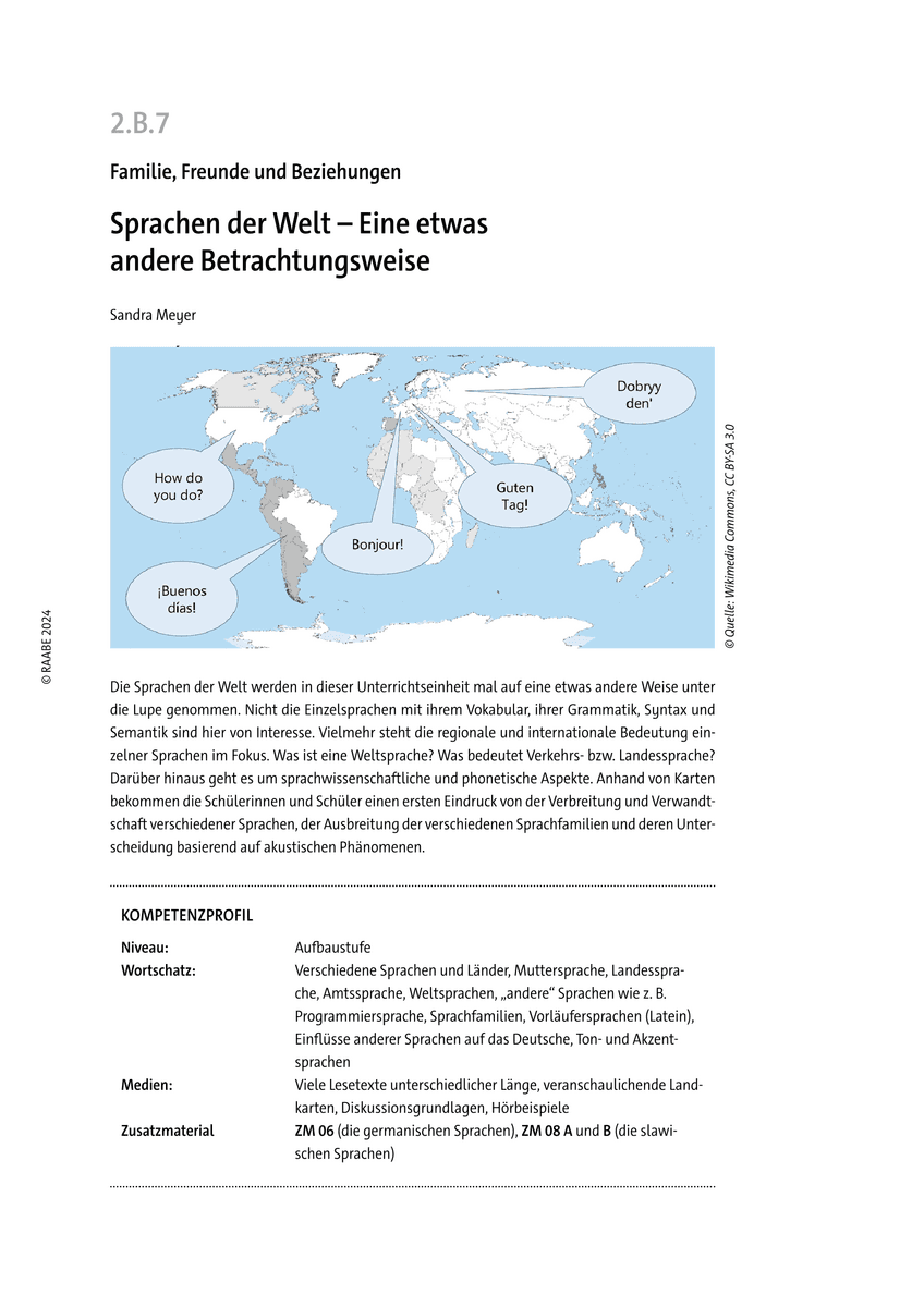 Sprachen der Welt