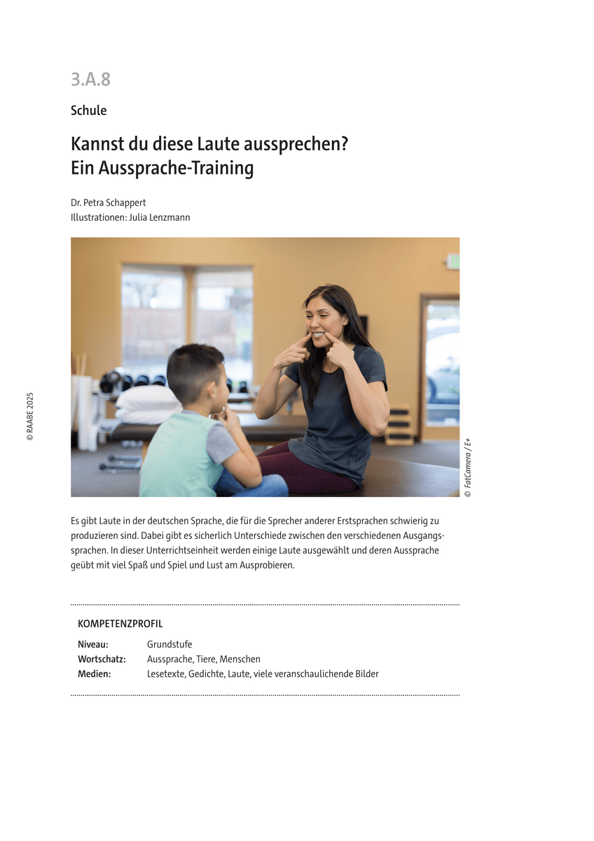 Kannst du diese Laute aussprechen?