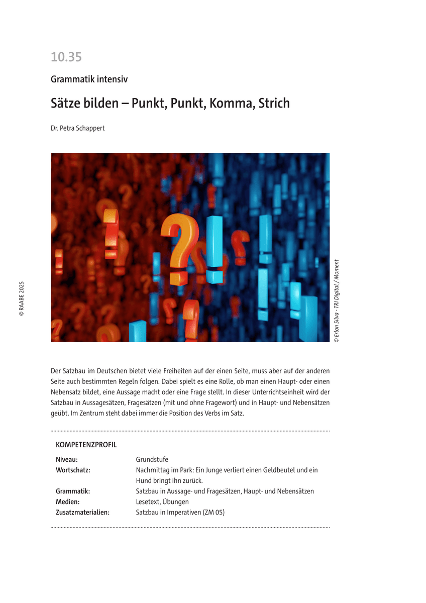 Sätze bilden