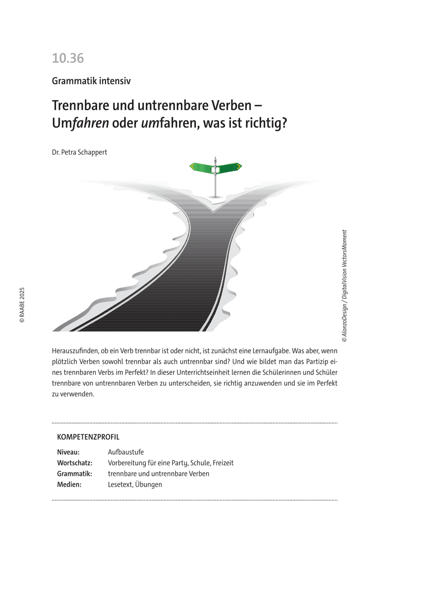 Trennbare und untrennbare Verben