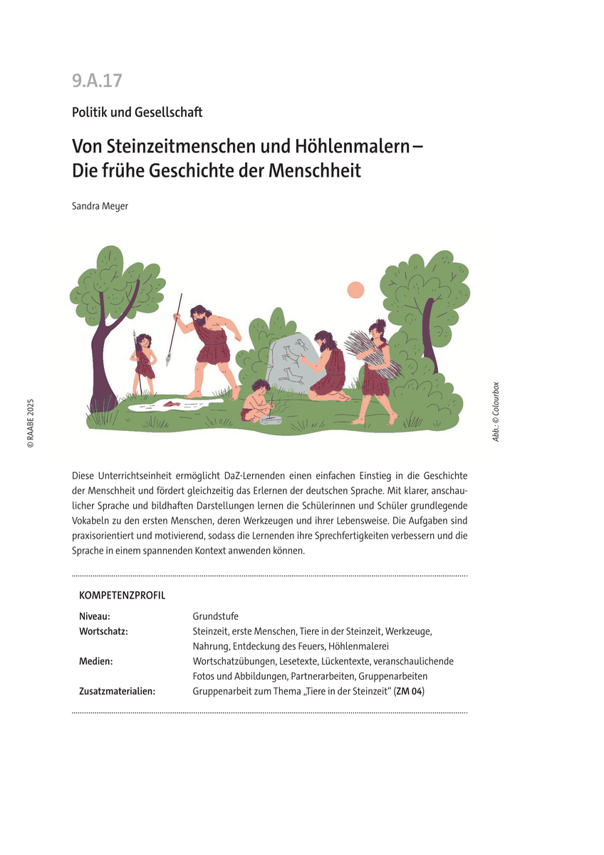 Von Steinzeitmenschen und Höhlenmalern