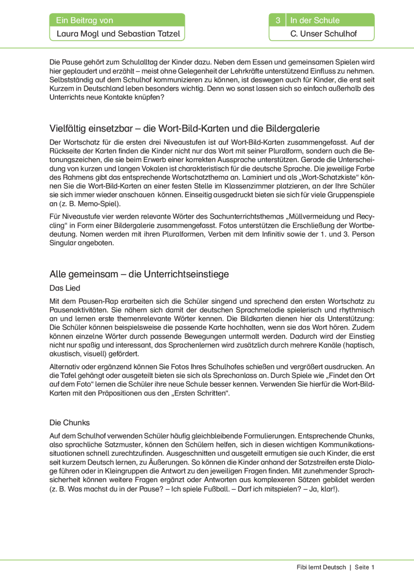 Unser Schulhof