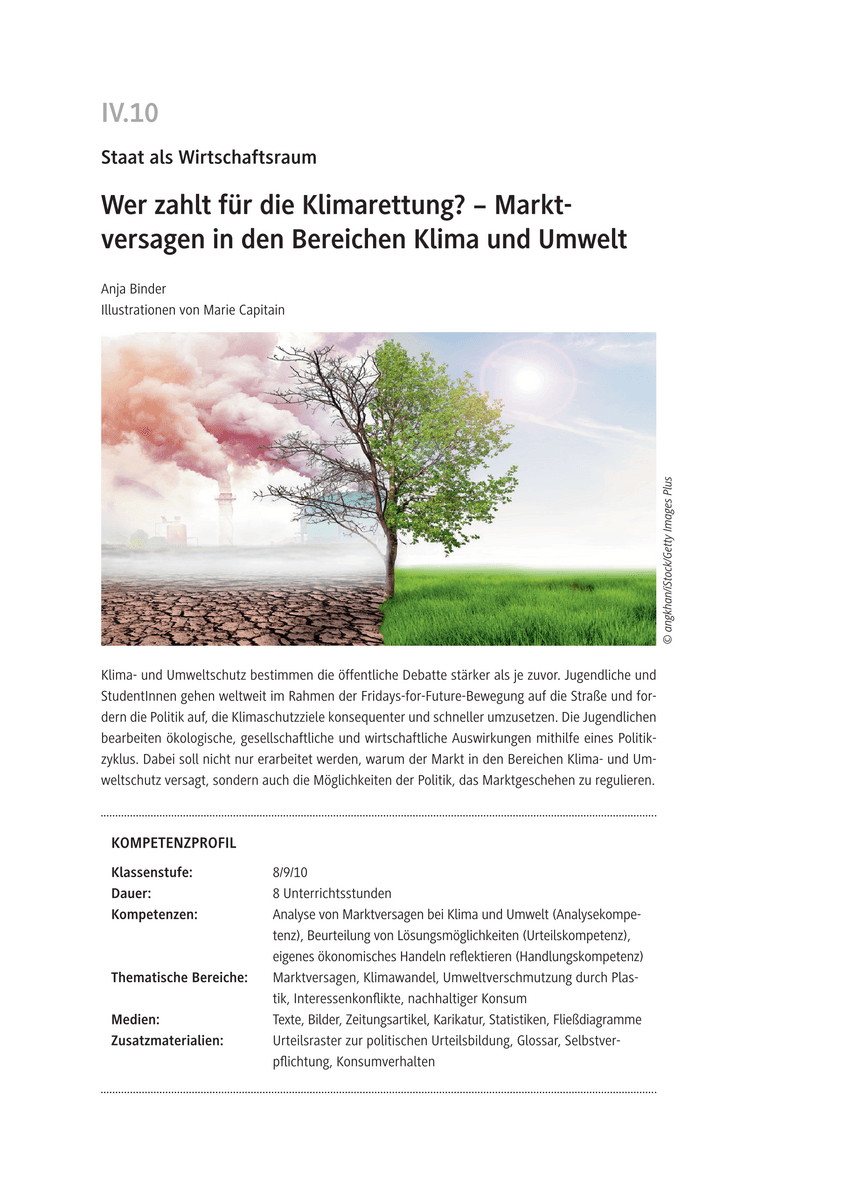Wer zahlt für die Klimarettung?
