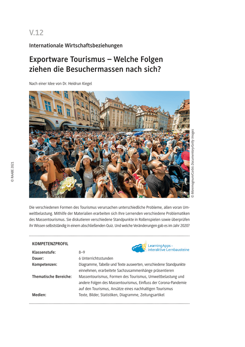 Exportware Tourismus