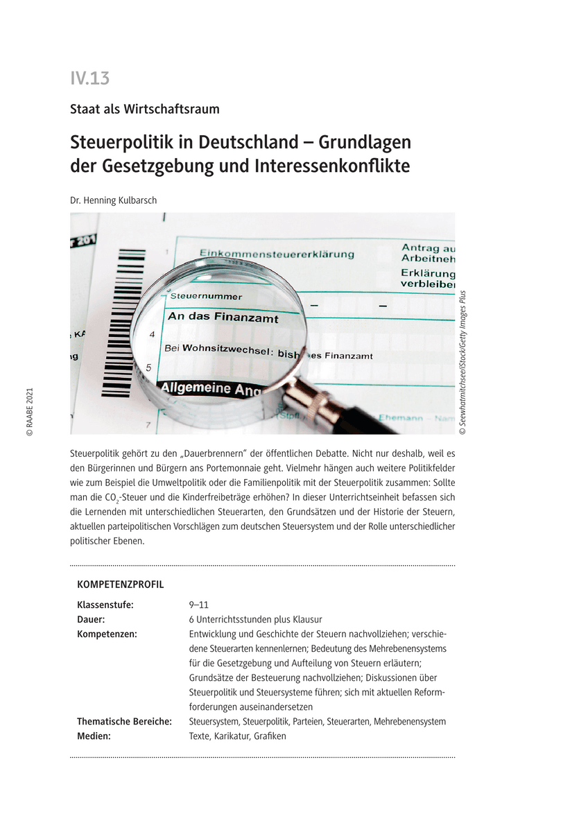 Steuerpolitik in Deutschland