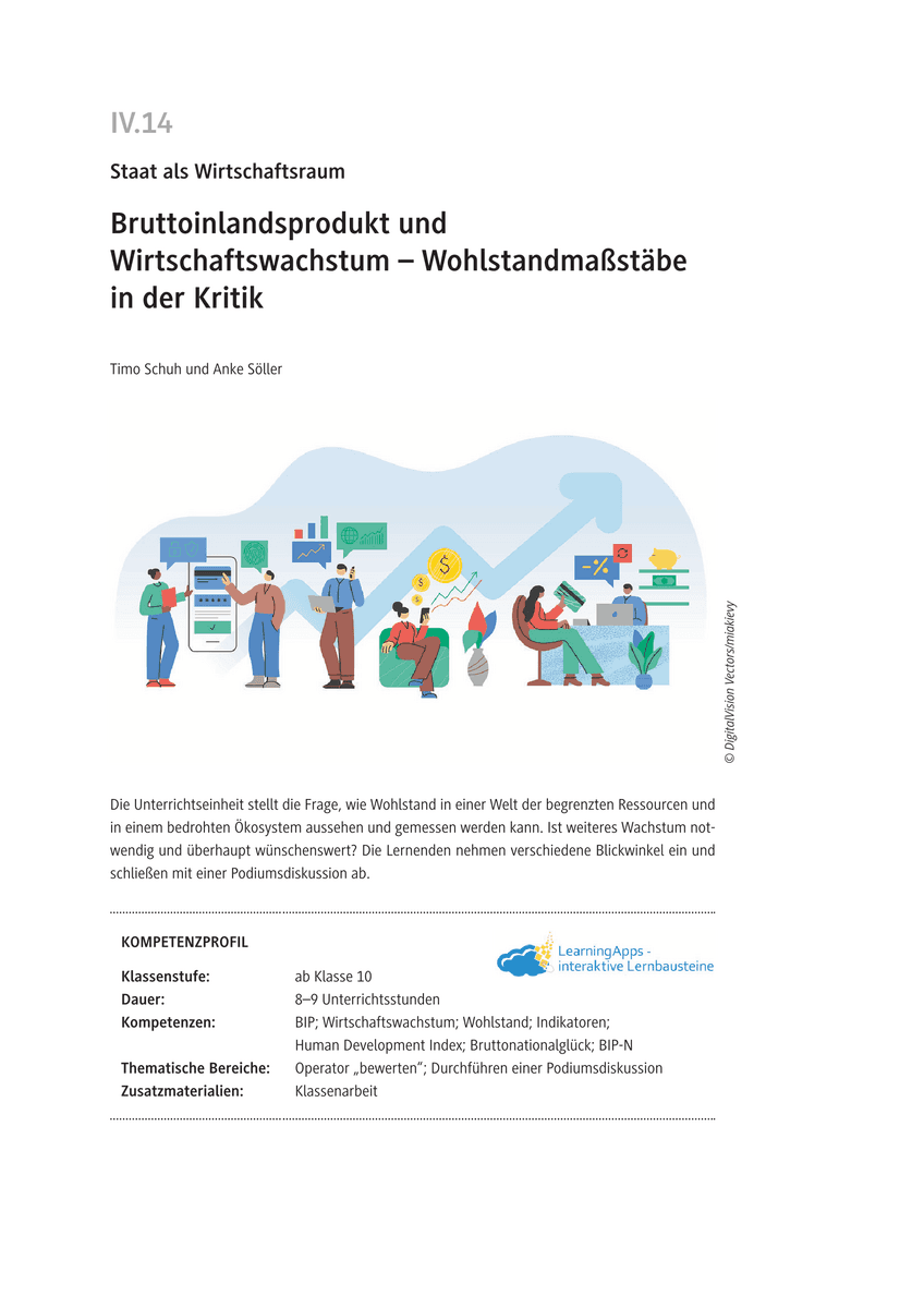 Bruttoinlandsprodukt und Wirtschaftswachstum