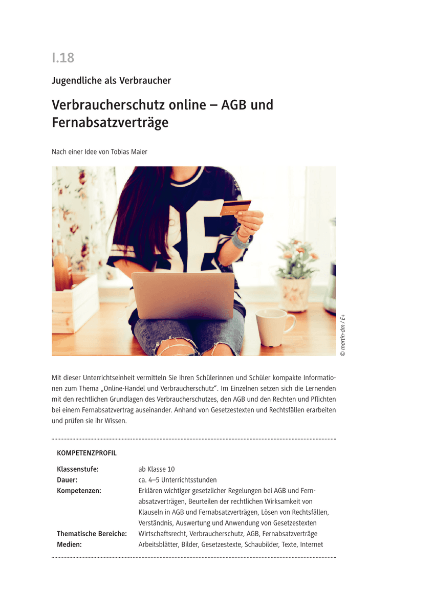 Verbraucherschutz online