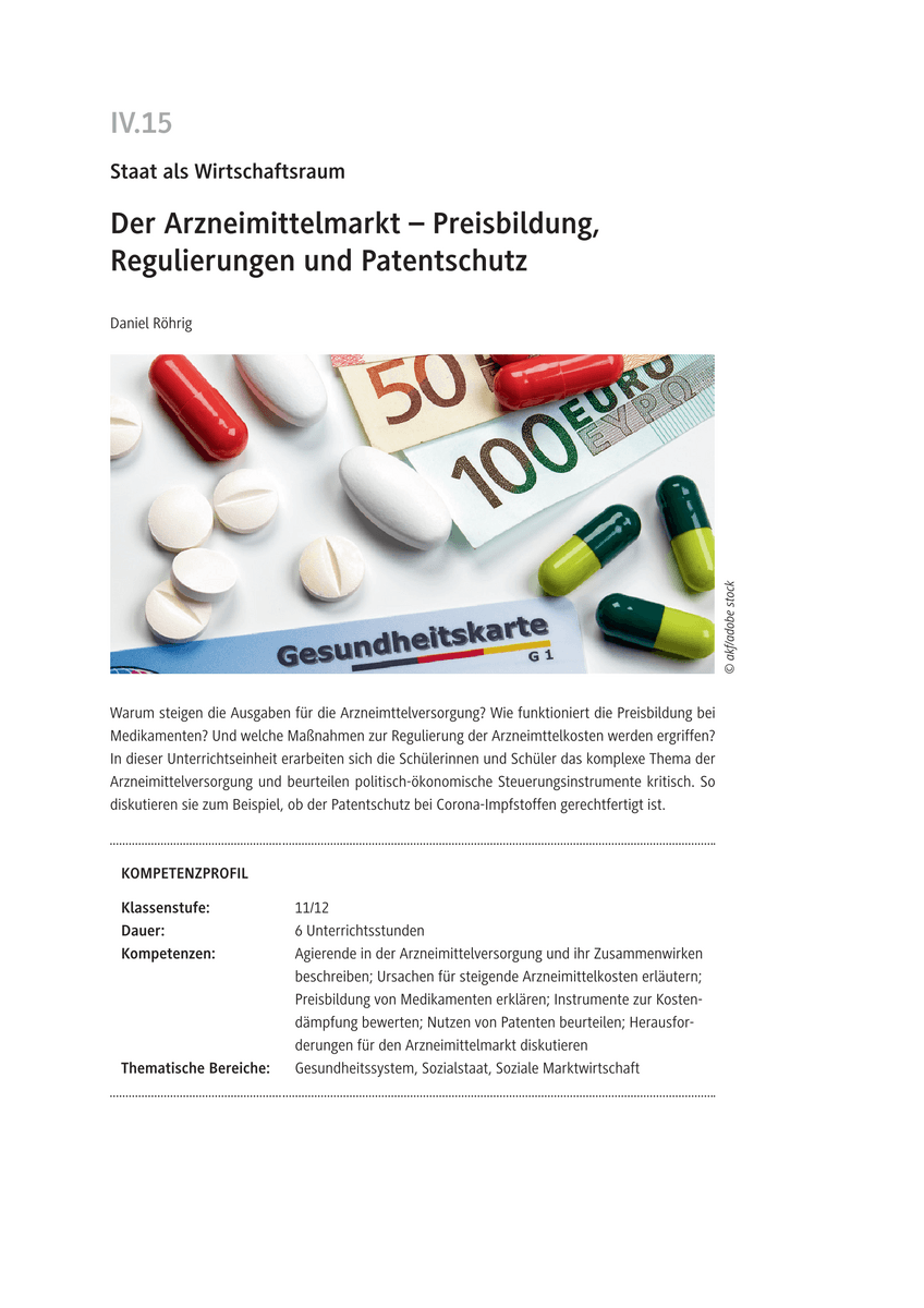 Der Arzneimittelmarkt