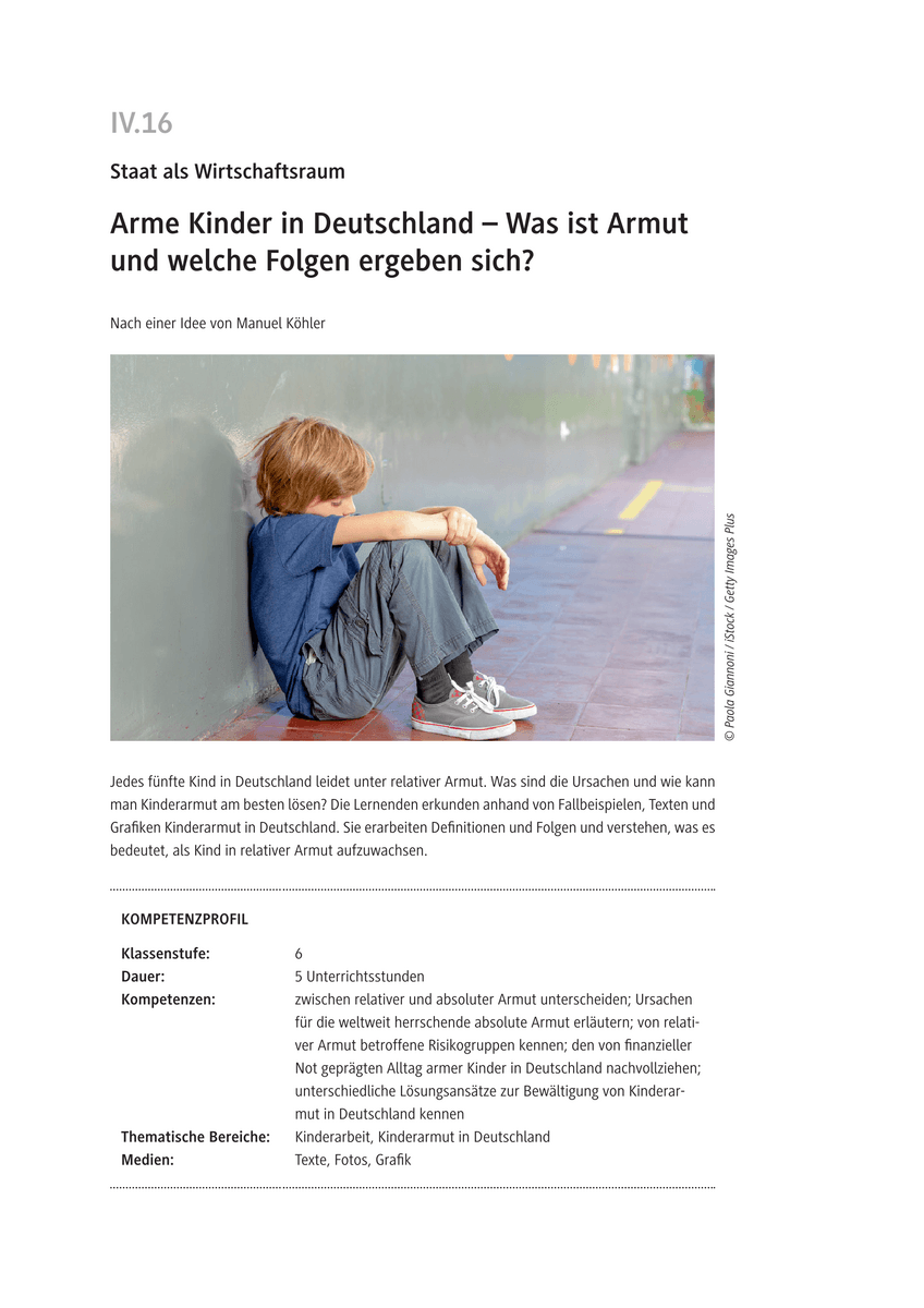 Arme Kinder in Deutschland