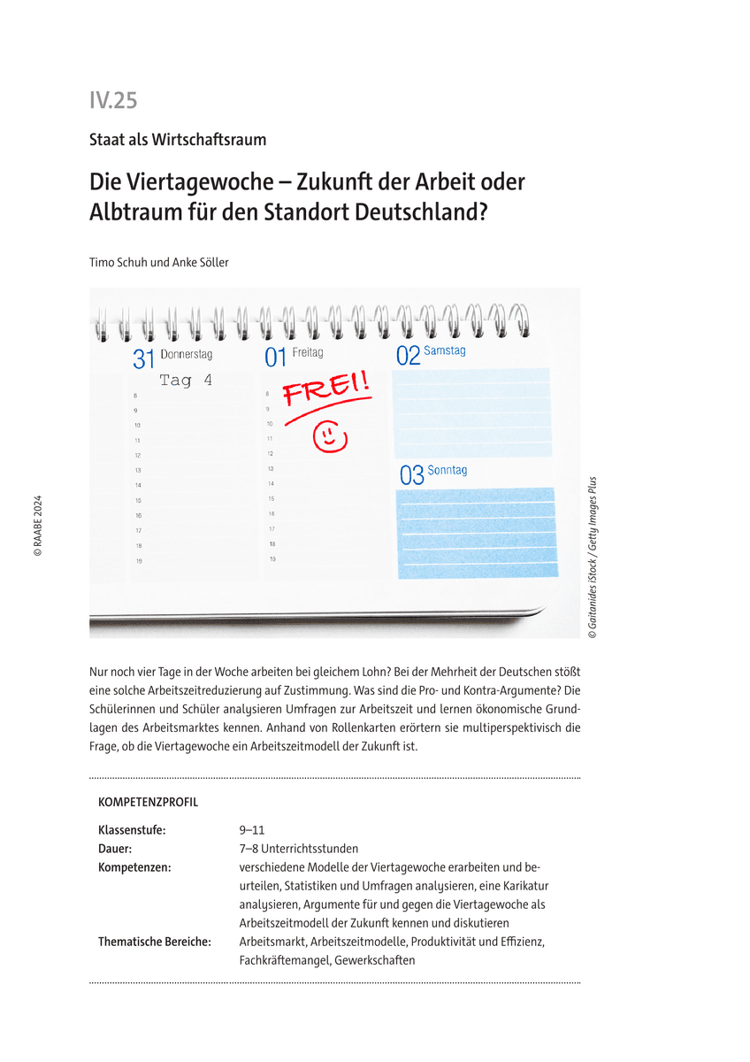 Die Viertagewoche