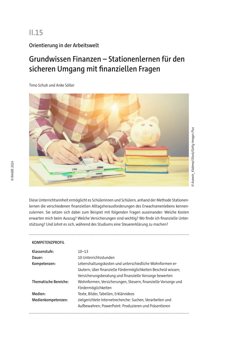 Grundwissen Finanzen