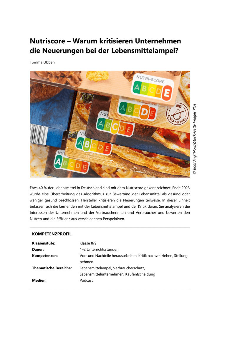 Nutriscore