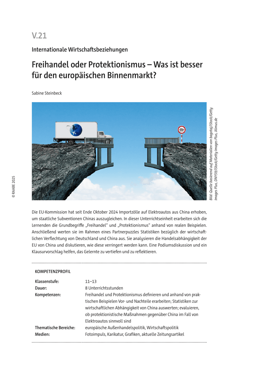 Freihandel oder Protektionismus