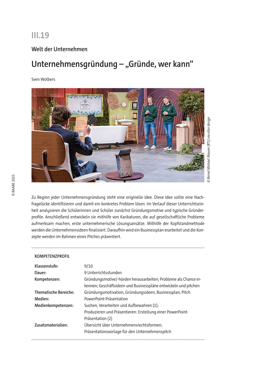 Unternehmensgründung