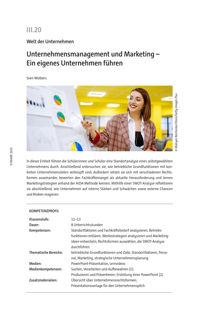 Unternehmensmanagement und Marketing