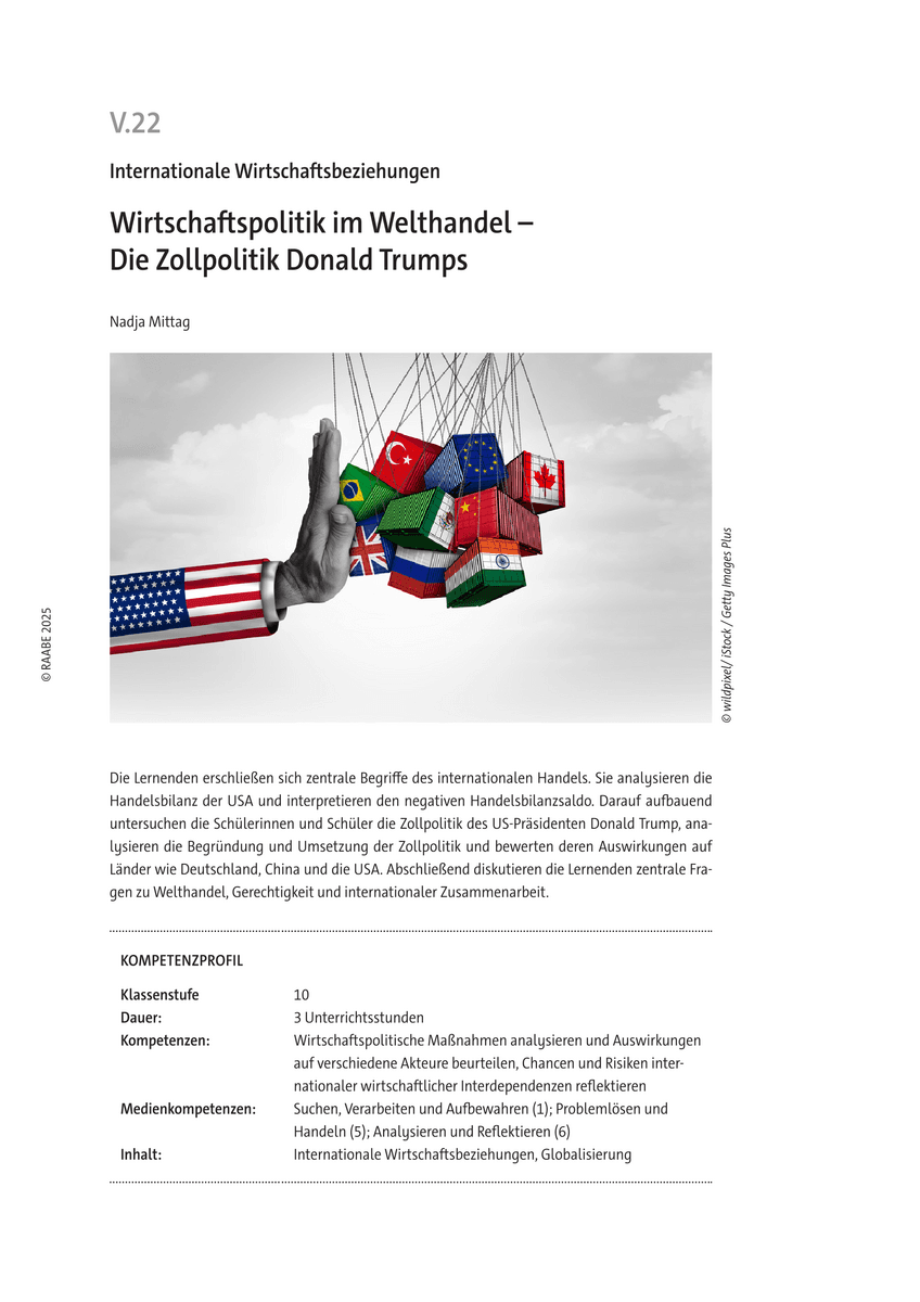 Wirtschaftspolitik im Welthandel