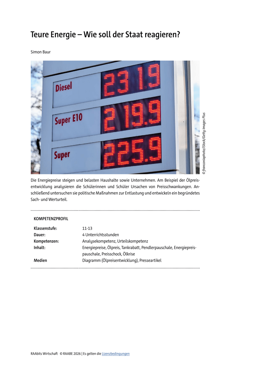 Teure Energie