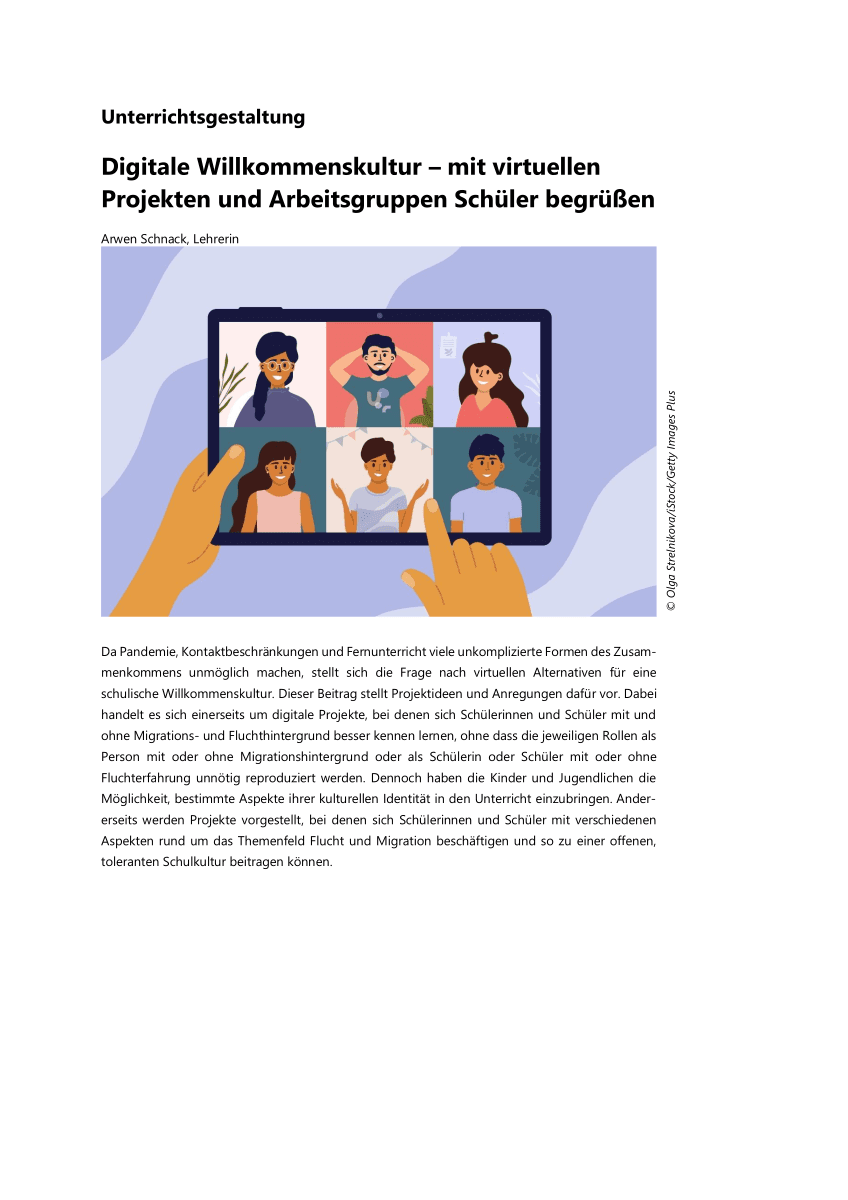 Digitale Willkommenskultur