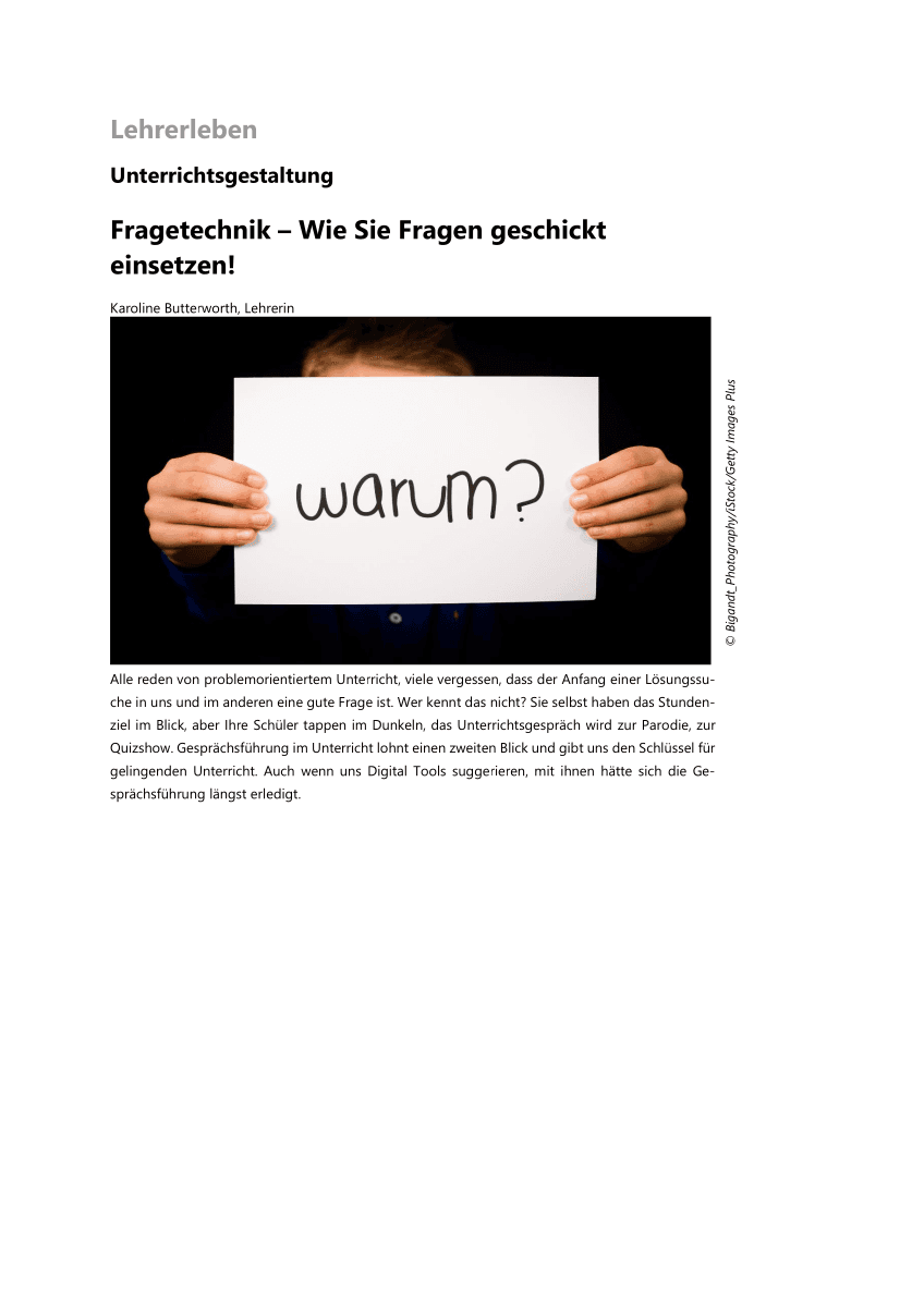 Fragetechnik