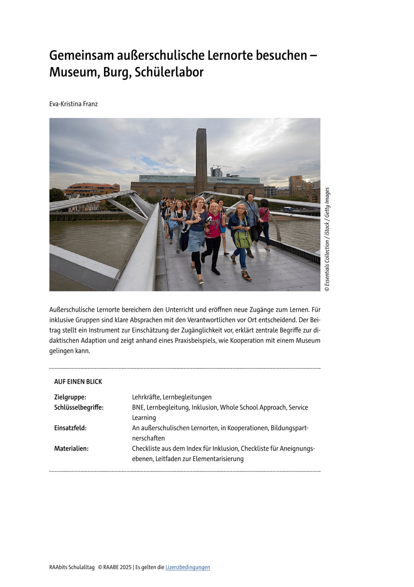 Museum, Burg, Schülerlabor