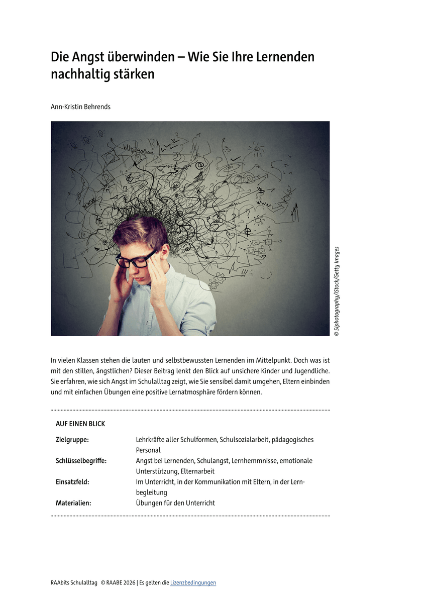 Die Angst überwinden