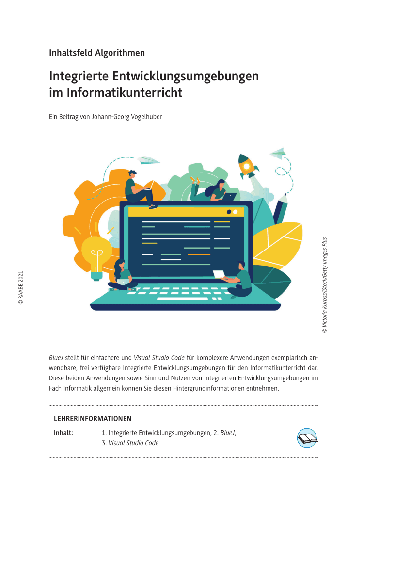 Integrierte Entwicklungsumgebungen im Informatikunterricht