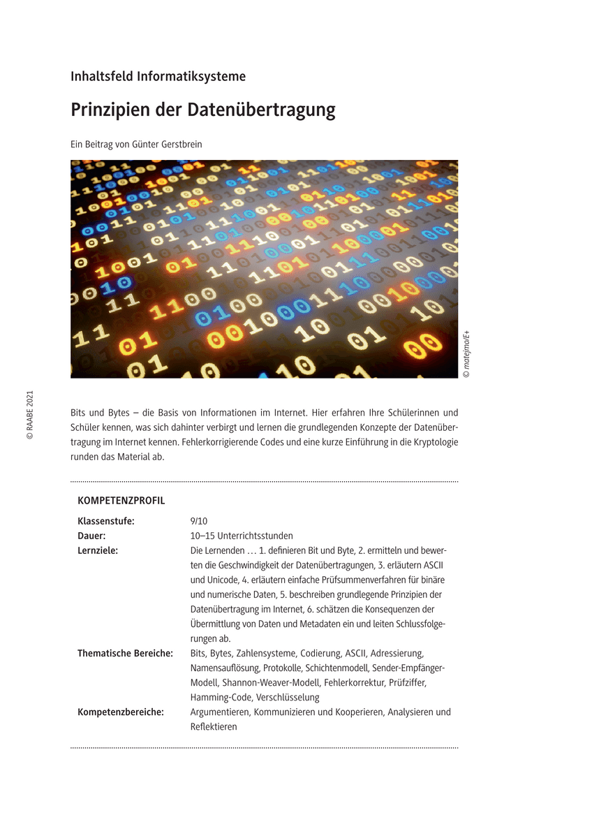 Prinzipien der Datenübertragung