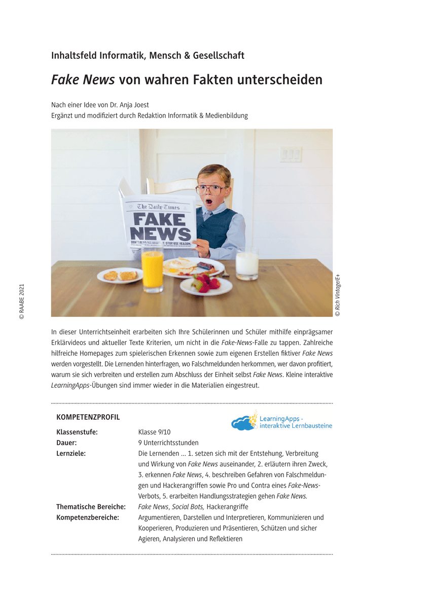Fake News von wahren Fakten unterscheiden