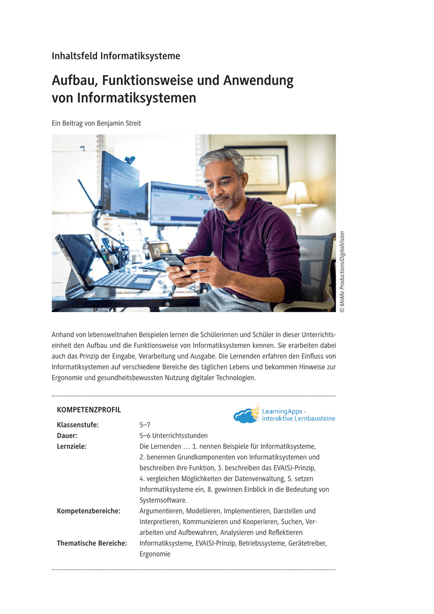Aufbau, Funktionsweise und Anwendung von Informatiksystemen